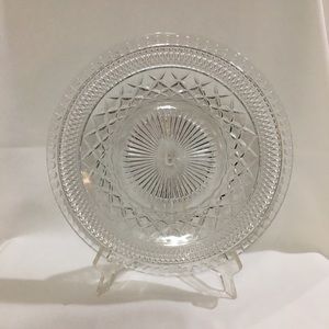 Clear Pressed Glass Dinner Plate